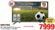 Sinotec 58" FHD Smart TV 58E200AM