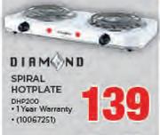 Diamond Spiral Hotplate DHP200