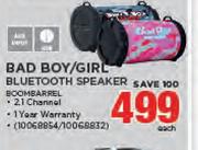 Bad Boy/Girl Bluetooth Speaker BOOM BARREL-Each
