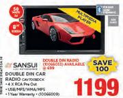 Sansui Double Din car Radio CAV7009DCK
