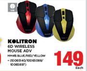 Kolitron 6D Wireless Mouse MM415 Blue/Red/Yellow-Each