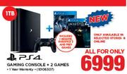 PS4 Gaming Console + 2 Games