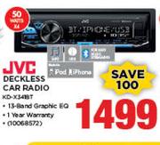 JVC Deckless Car Radio KD-X341BT