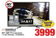 Sansui 40" Full HD Smart LED TV SLEDS 40FHD