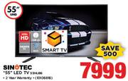 Sinotec 55" UHD Smart LED TV