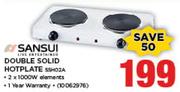 Sansui Double Solid Hotplate SSH02A