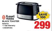 Russell Hobbs Black Toaster RHPBT01