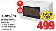 Diamond 20Ltr Microwave SMO2000
