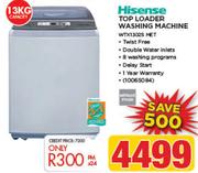 Hisense 13Kg Top Loader Washing Machine WTX1302S MET