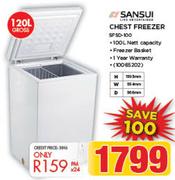 Sansui 120Ltr Chest Freezer
