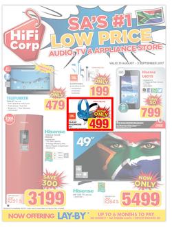 HiFi Corp : SA's #1 Low Price (31 Aug - 3 Sep 2017), page 1