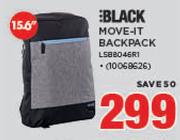 Black 15.6" Move It Backpack