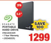 Seagate 2.5" 2TB Portable Hard Drive 