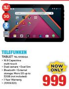 Telefunken 10.1" Tablet TEL-1013GIQA