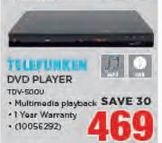 Telefunken DVD Player TDV-500U