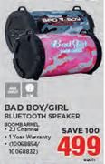 Bad Boy/Girl Bluetooth Speaker BOOM BARREL-Each