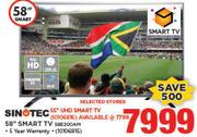 Sinotec 58" FHD Smart LED TV 58E200AM