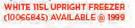 Sansui White 115Ltr Upright Freezer