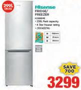Hisense 299Ltr Fridge/Freezer H299BME