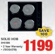 Defy Solid Hob DHD398