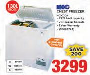 KIC 130Ltr Chest Freezer KC0030A