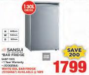 Sansui 130Ltr Bar Fridge SABF-130S