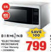 Dimond 23Ltr Electronic Microwave