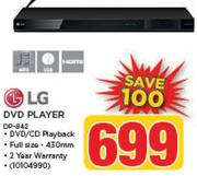 LG DVD Player DP-842