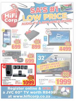 HiFi Corp : SA's #1 Low Prices (21 Sep - 25 Sep 2017), page 1