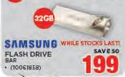 Samsung 32GB Flash Drive Bar