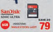 SanDisk 8GB SDHC Ultra