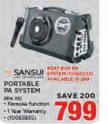 Sansui Beat Box PA System