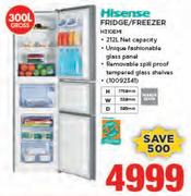 Hisense 300ltr Fridge/Freezer-H310EM