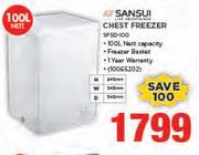 Sansui 100ltr Chest Freezer-SFSD-100