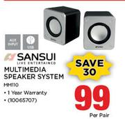 Sansui Multimedia Speaker System MM110-Per Pair
