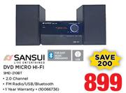 Sansui DVD Micro HiFi SMD-210BT