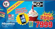 Hisense 55" UHD Smart TV 55K3300