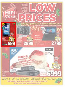 HiFi Corp : Low Prices (28 Nov - 3 Dec 2017), page 1