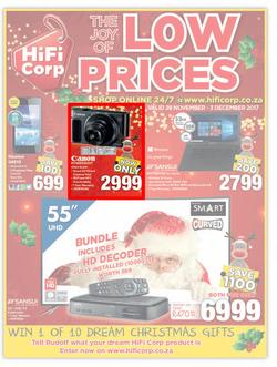 HiFi Corp : Low Prices (28 Nov - 3 Dec 2017), page 1