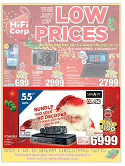 HiFi Corp : Low Prices (28 Nov - 3 Dec 2017), page 1