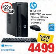 HP Slimline Desktop CEL-J3060