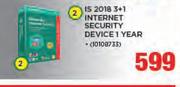 Kaspersky IS 2018 3+1 Internet Security Device 1 Year
