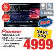 Pioneer Double Din Car Radio AVH-X595BT