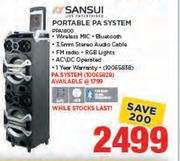 Sansui Portable PA System PPA1800