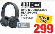 Altec Ring N Go Bluetooth Headphone Black