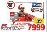 JVC 55" Curved Smart UHD TV UHD 55N776