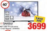 Sansui 40" Full HD LED TV SLED-40FHD