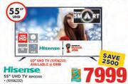 Hisense 55" Smart UHD TV 55N3000