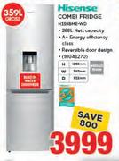 Hisense 259Ltr Combi Fridge H359BME-WD