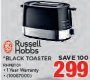 Russell Hobbs Black Toaster RHPBT01